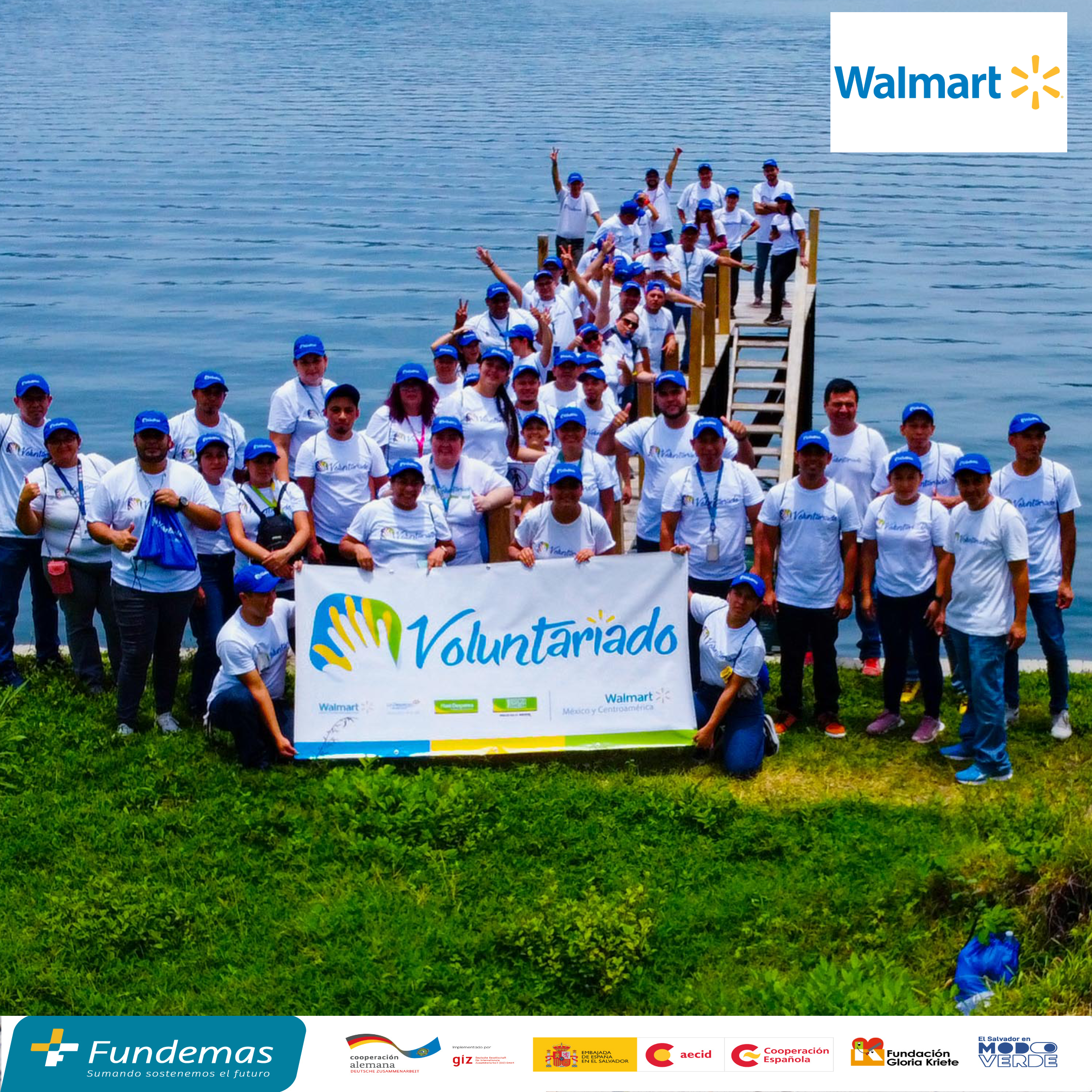 Walmart realizó voluntariado corporativo a beneficio del Lago de Coatepeque